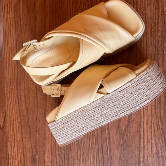 PALOMA BARCELÓ Women's Lea Slingback Platform Wedge Sandals size 38 /US 8 - Picture 10 of 13